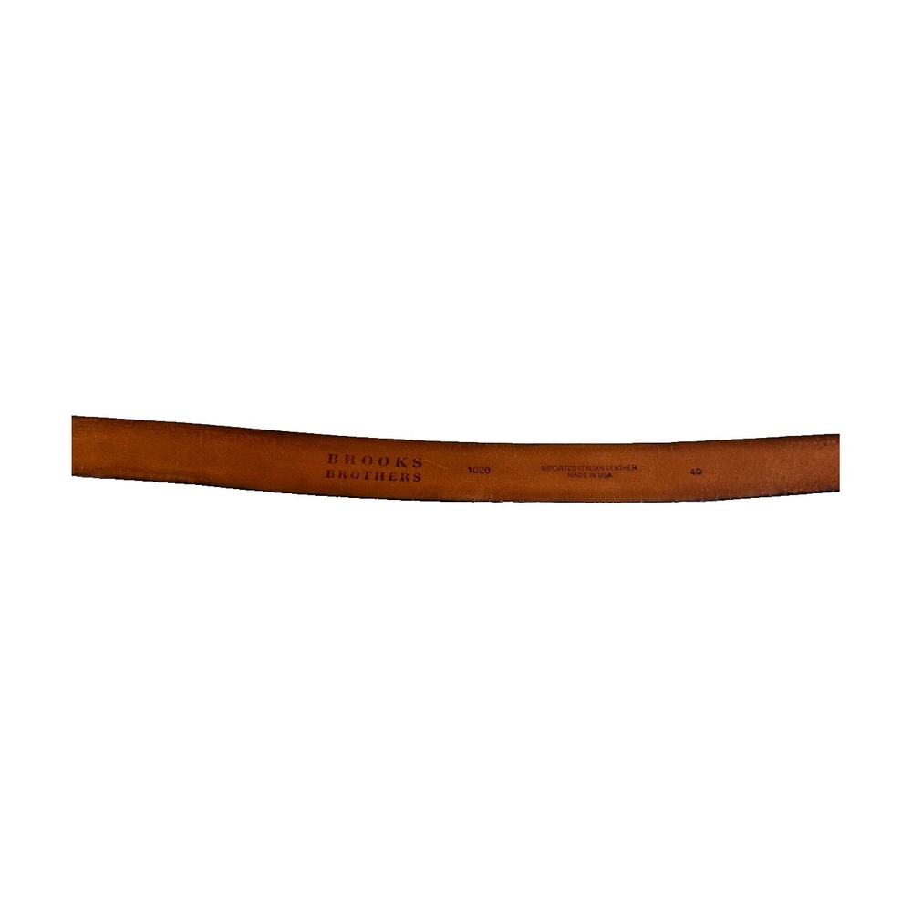 Brooks Brothers Vintage Men's Black Italian Leather Dress Belt Polished; Size 49 - Picture 12 of 13